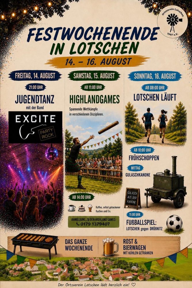 Festwochenende in Lotschen