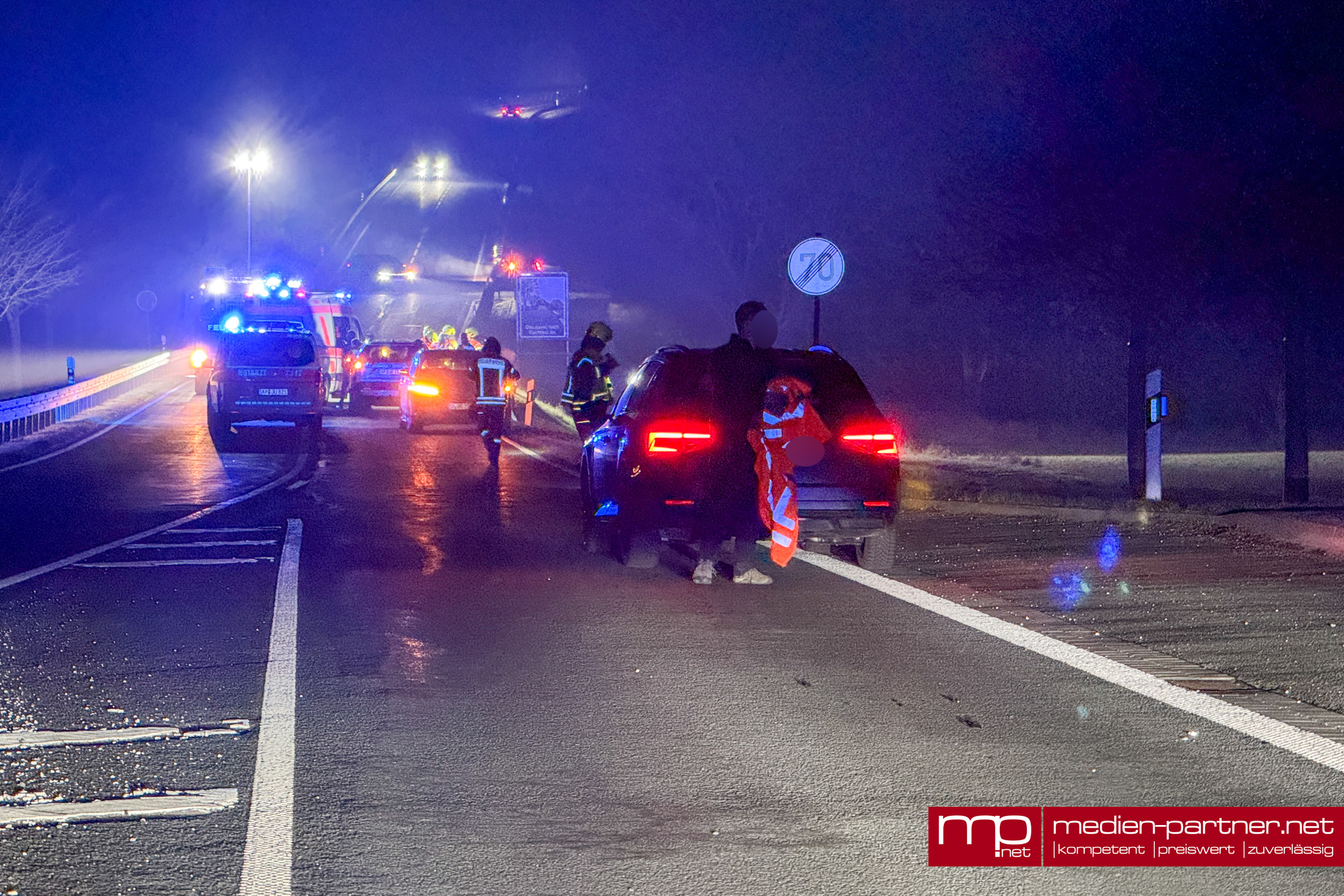 Schwerer Wildunfall auf der B85