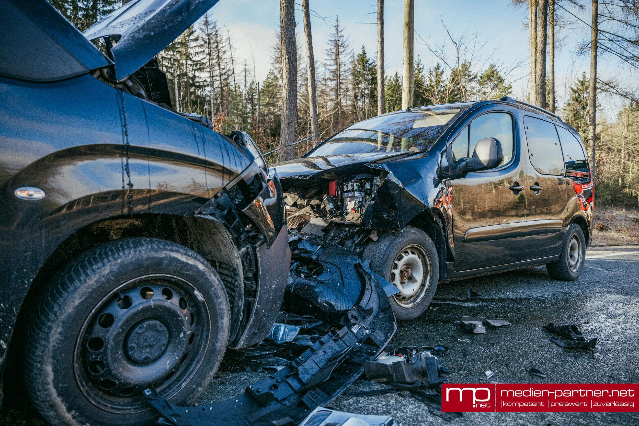 Frontalkollision bei Kleinlohma