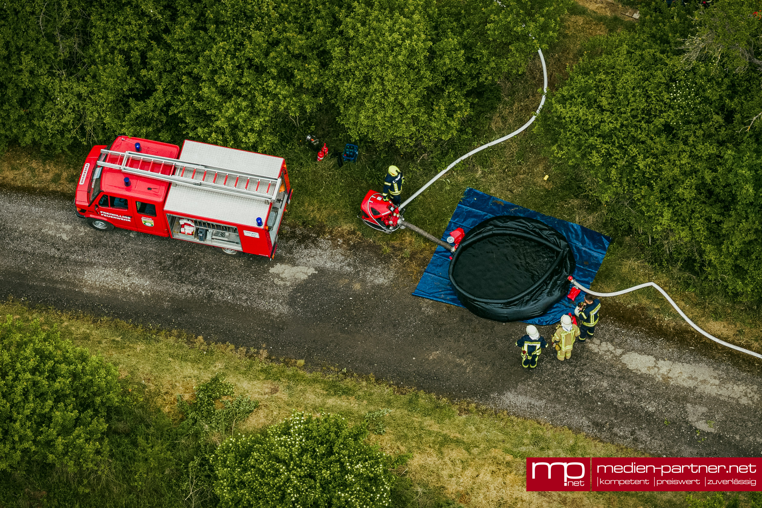 Sieben Feuerwehren proben den Ernstfall